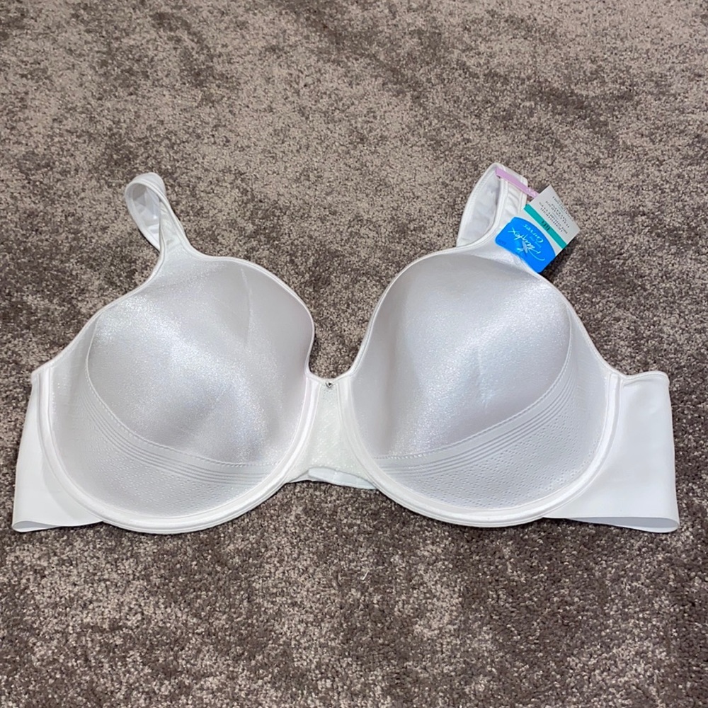 Playtex White Full Coverage Neckline Lift Bra SIZE 42D